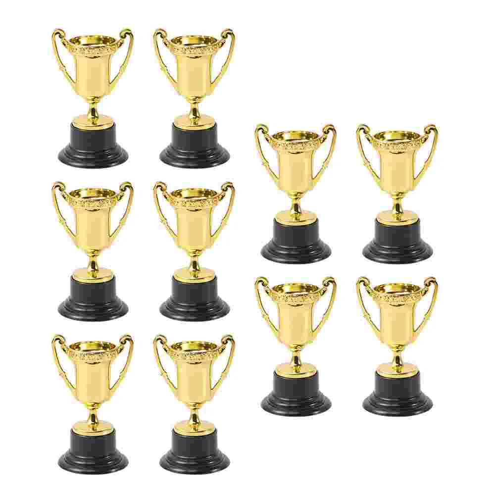 

10 Pcs Children's Trophy Football Toys Plastic Reward Prize Small Mini Model Kids Awards Cup Contest