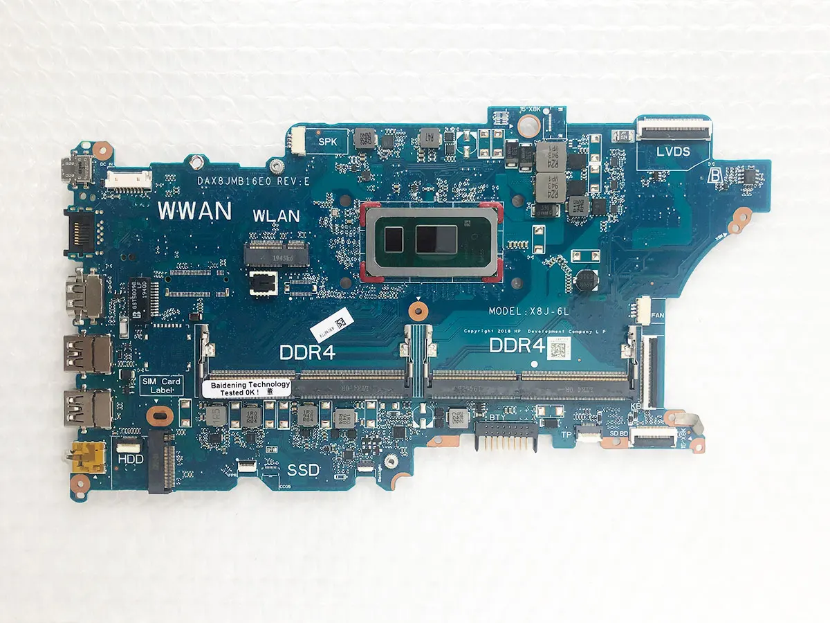 Материнская плата для ноутбука HP ProBook 440 G6 450 G6 с процессором 5405 I3