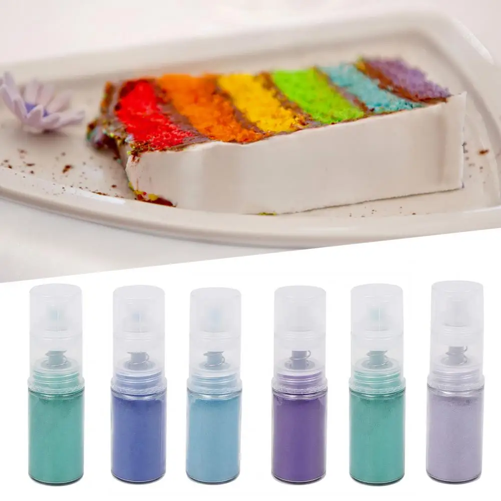 1 Bottle Delicate Icing Cake Color Powder Fadeless Glitter Food Decorating Biscuit Dessert Dye