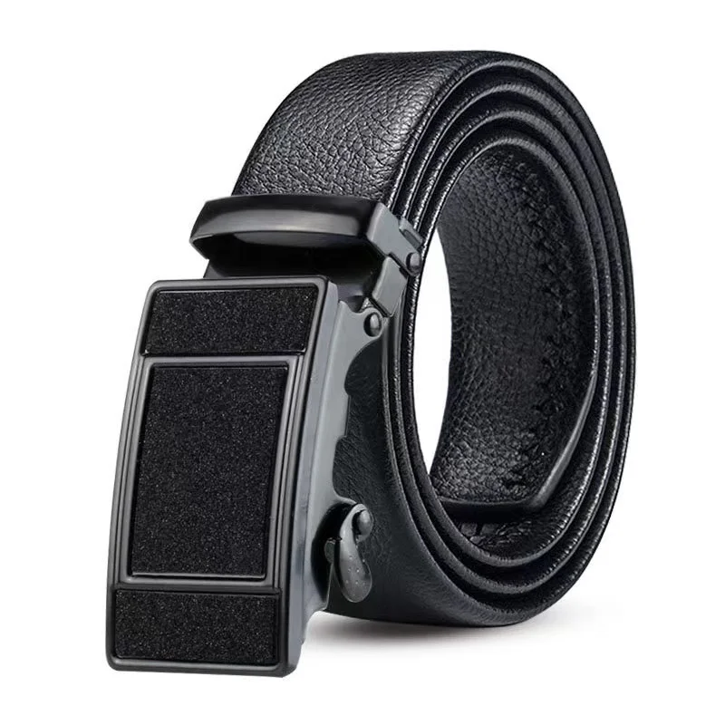 Men Belts Automatic Buckle Belt Leather High Quality Belts For Men Leather Strap Casual for Jeans