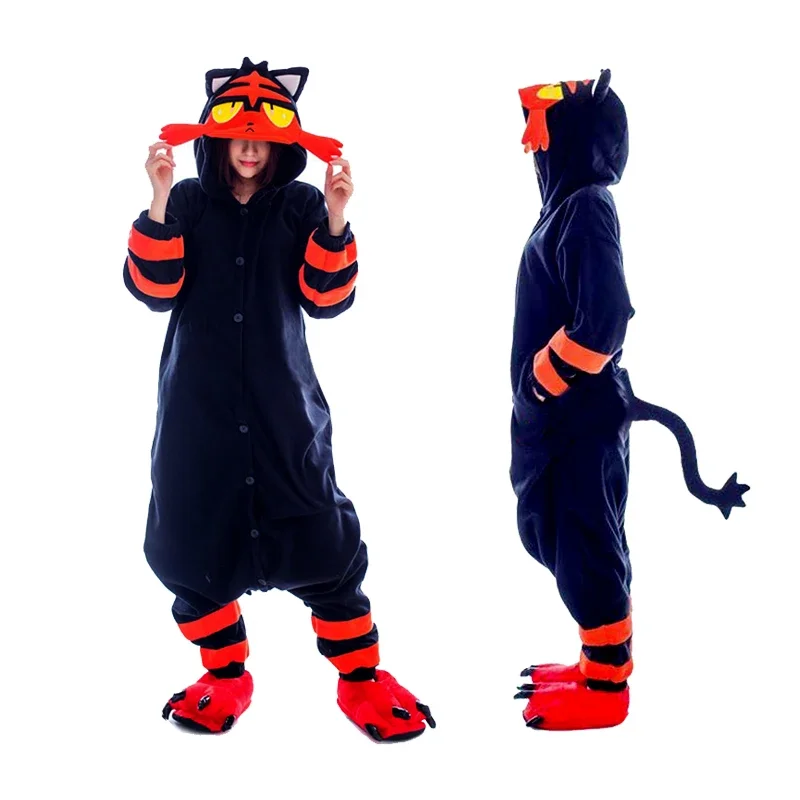 Женские комбинезоны зала Кігуруми с обувью пижама для всего тела аниме 2017