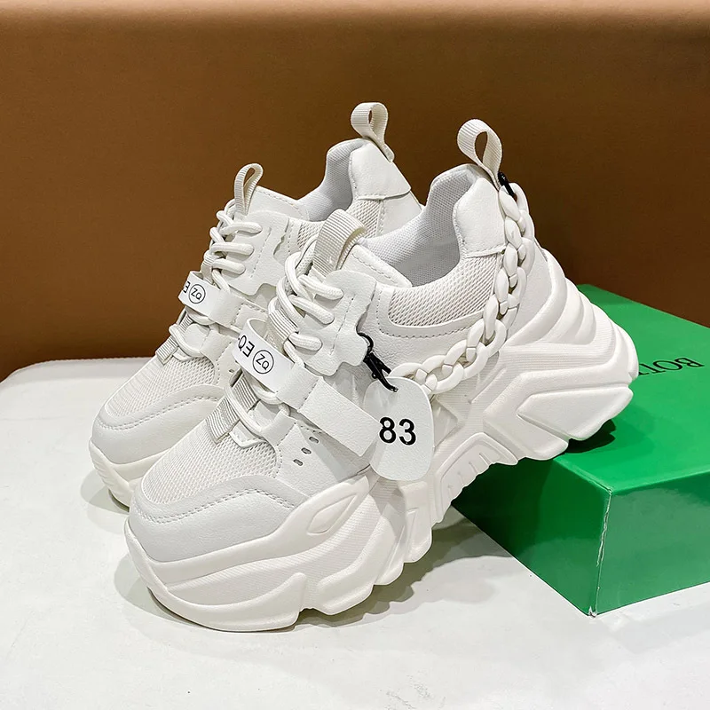 

Breathable Platform Shoes Luxury Shoes for Women Chains Designer Women's Shoes Light Leisure Walk Shoes Fashion Women's Sneakers