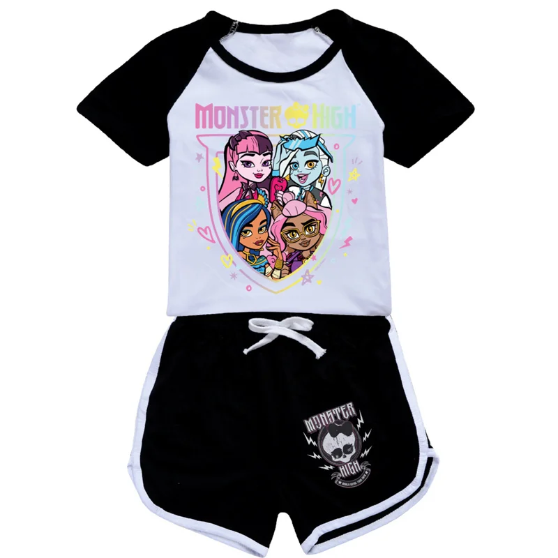 Женский популярный комплект одежды Monster High детская спортивная одежда для