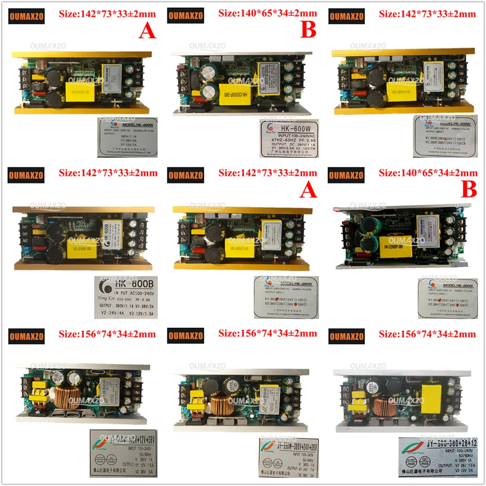 

500W 550W 600W Power Supply 380V DC12V 24V 28V 36V Power Board Driver 15R 17R 280W 350W 330W 440w Beam SPOT Moving Head lighting