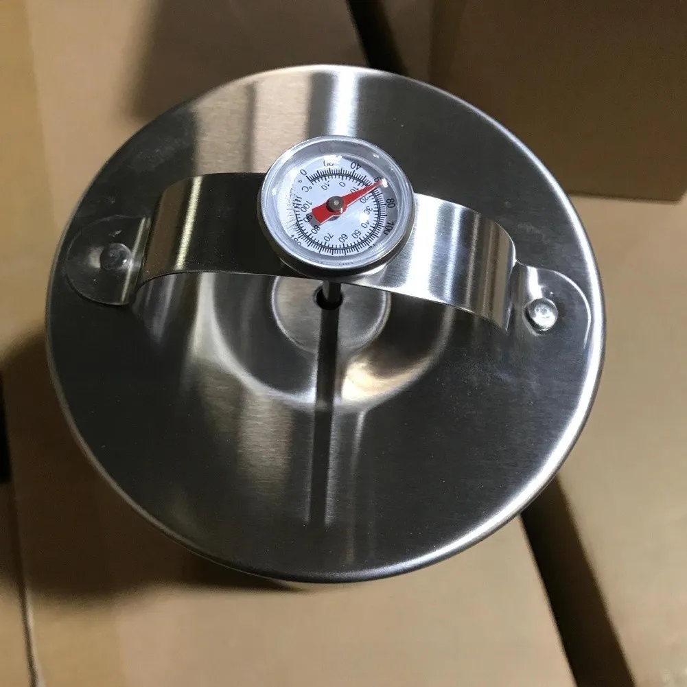 Фото Пресс для ветчины Deli Meat Maker, набор для приготовления мясных деликатесов, нержавеющая сталь 304, встроенный термометр, пружинный механизм, боковое смотровое окно №3