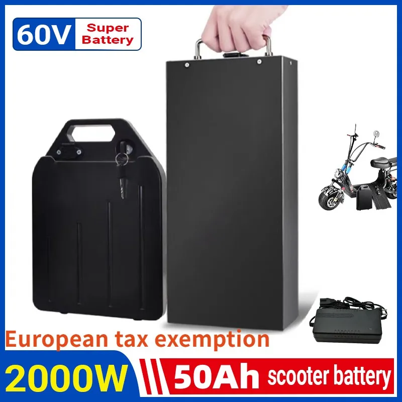 

Electric Car Lithium Battery Waterproof 18650 Battery 60V 20ah for Two Wheel Foldable Citycoco Electric Scooter Bicycle
