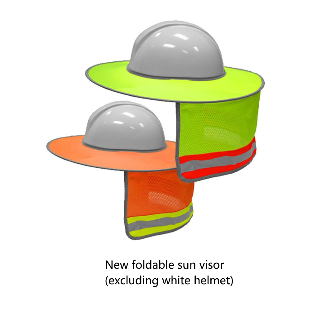 

Летняя Защитная твердая шляпа, солнцезащитный шлем, шейный щит, светоотражающая защита, защита от солнечных ожогов для строительных работников