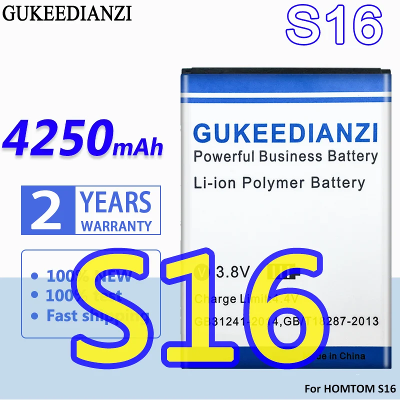 

Аккумулятор большой емкости GUKEEDIANZI S16 4250 мАч для HOMTOM S16 Bateria