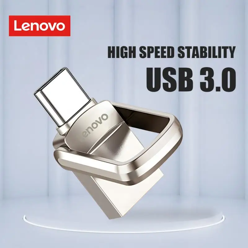 

Оригинальный Высокоскоростной Usb-флеш-накопитель Lenovo 2 ТБ U Disk, портативный Usb-накопитель Usb Type-C объемом 1 ТБ для ПК