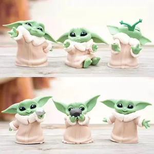 Image for 6Pcs/Set Disney Star Wars Toy 5-6cm Baby Yoda Dart 