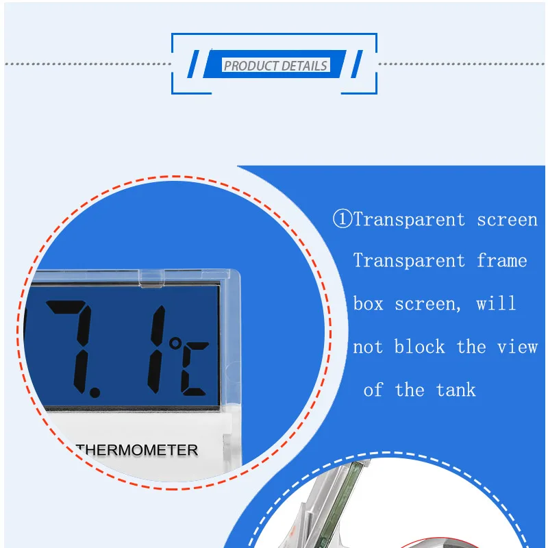 10pcs electronic lcd digital temperature gauges thermoregulator weather station for home fish tank temp meterkitchenthermometer free global shipping