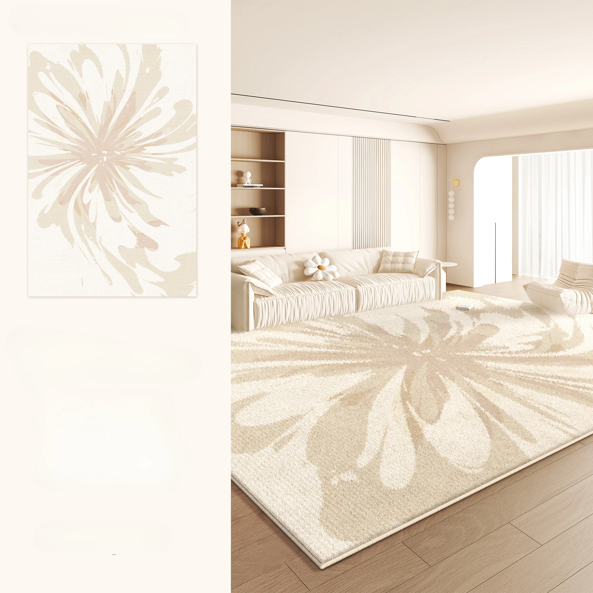 

Кремовый ковёр для дома