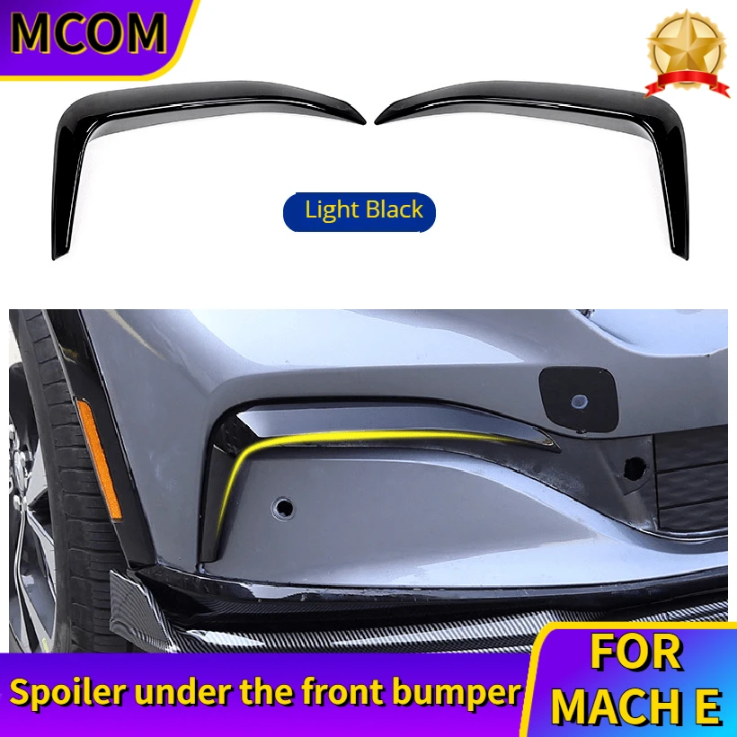 Бампер для Ford Mustang Mach e под спойлер передняя лопата углеродное волокно узор