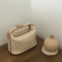 womens handbags woven shoulder bag straw hollow handbag shoulder bag satchels summer beach bag 2022 new bags for women