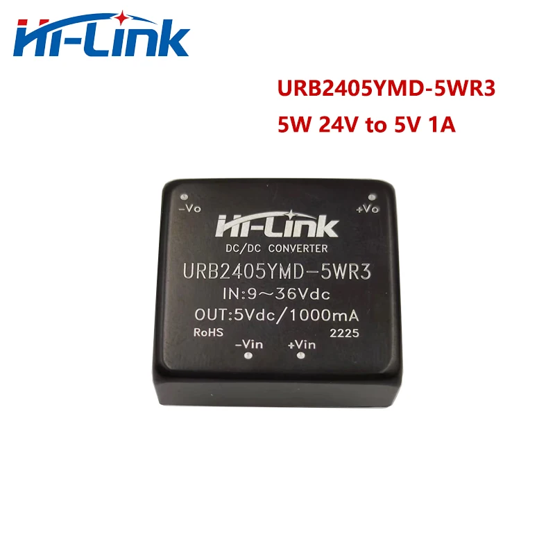 Фото Блок питания Hi-Link URB2405YMD-5WR3 5W 24V 5V 1A DC, интеллектуальный модуль для потребительской электроники (48V, 110V, 3.3V, 9V, 12V, 15V, 24V) №3