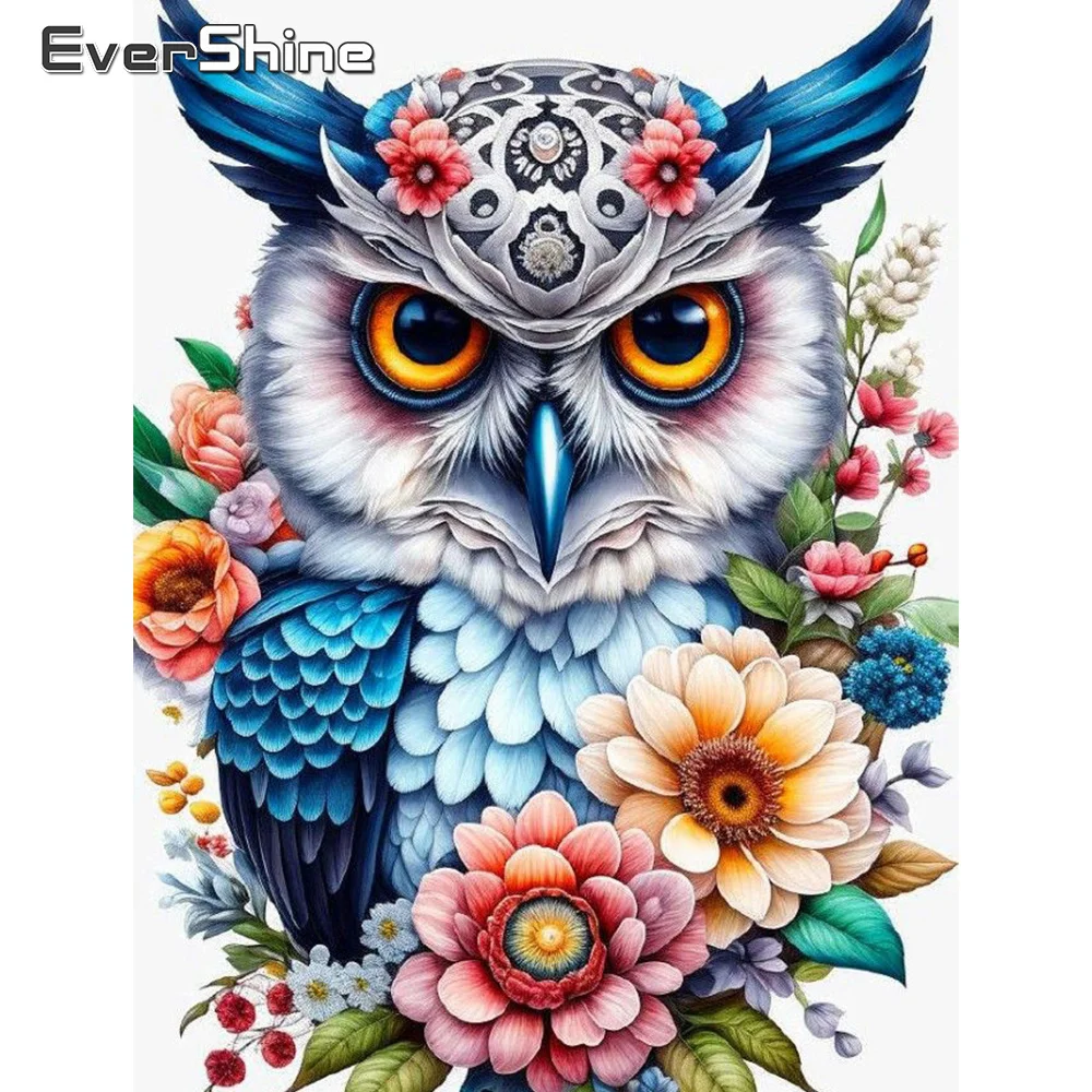 Evershine 5D Набор Алмазной живописи-Сова Животное Полная Круглая Квадратная Дрель DIY