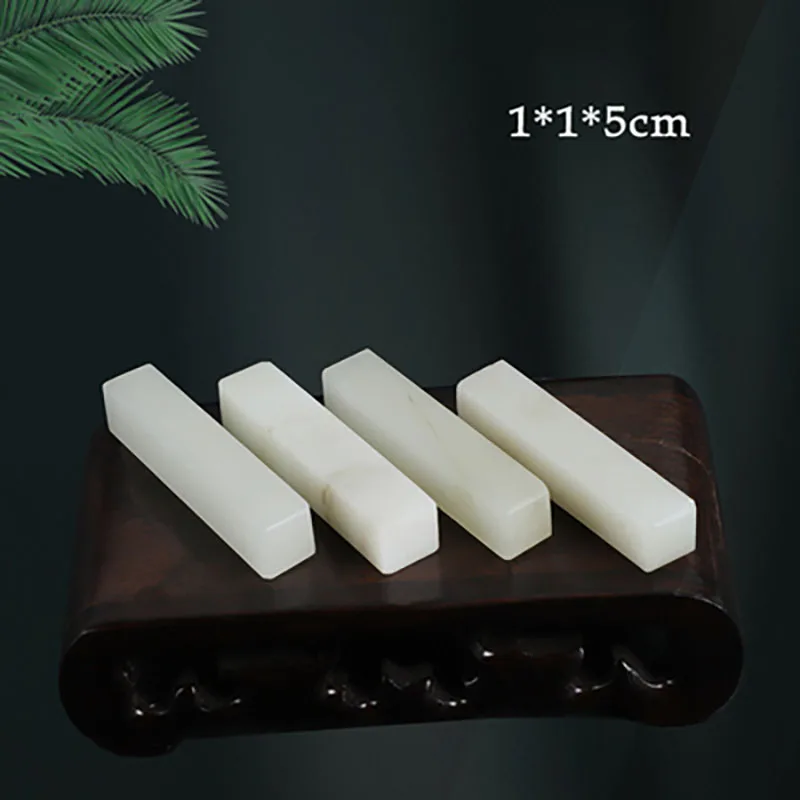 

Natural Guangxi Frozen Stone Exercise Chapter Chinese Name Stamp Stone Seal Cutting Letter Sealing Blank Stamp 1x1x5cm
