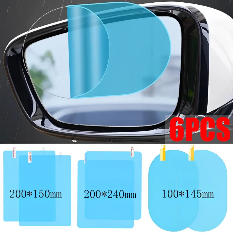 

Universal Car Rearview Mirror Side Window Rainproof Film Round Oval Square Package Drop Shipping Auto Sticker Accessories