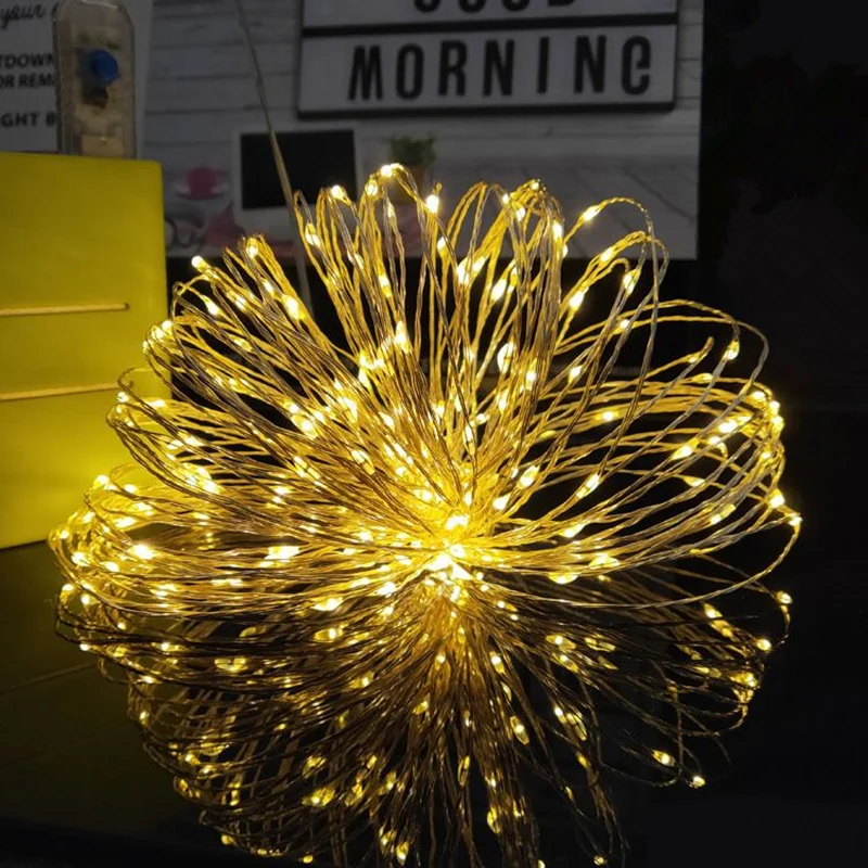 

Wedding Decoration Party String Light 1m/2m/3m/5m/10m Copper Wire Light Battery Box Garland LED Fairy Light Christmas Decoration