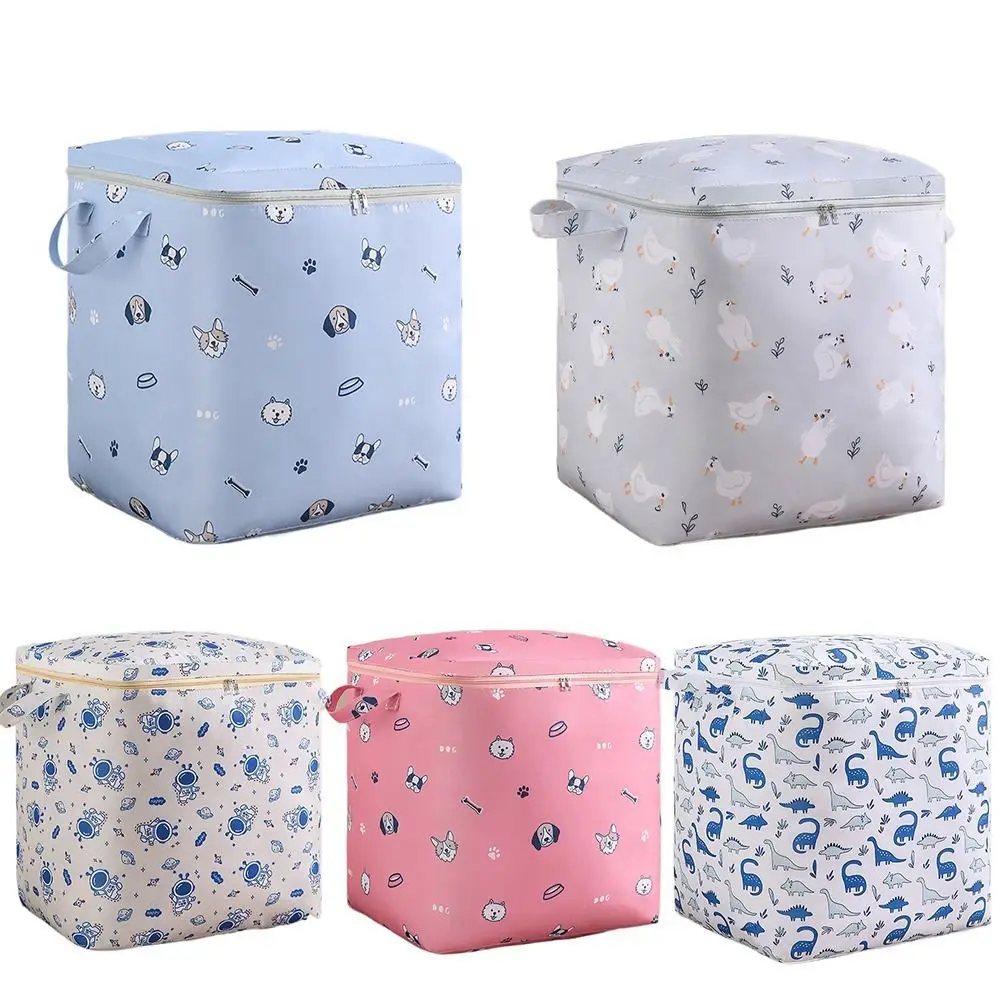 

Foldable Quilt Storage Bag Gift with Handles Animal Storage Containers Non-Woven Sorting Storage Box Home