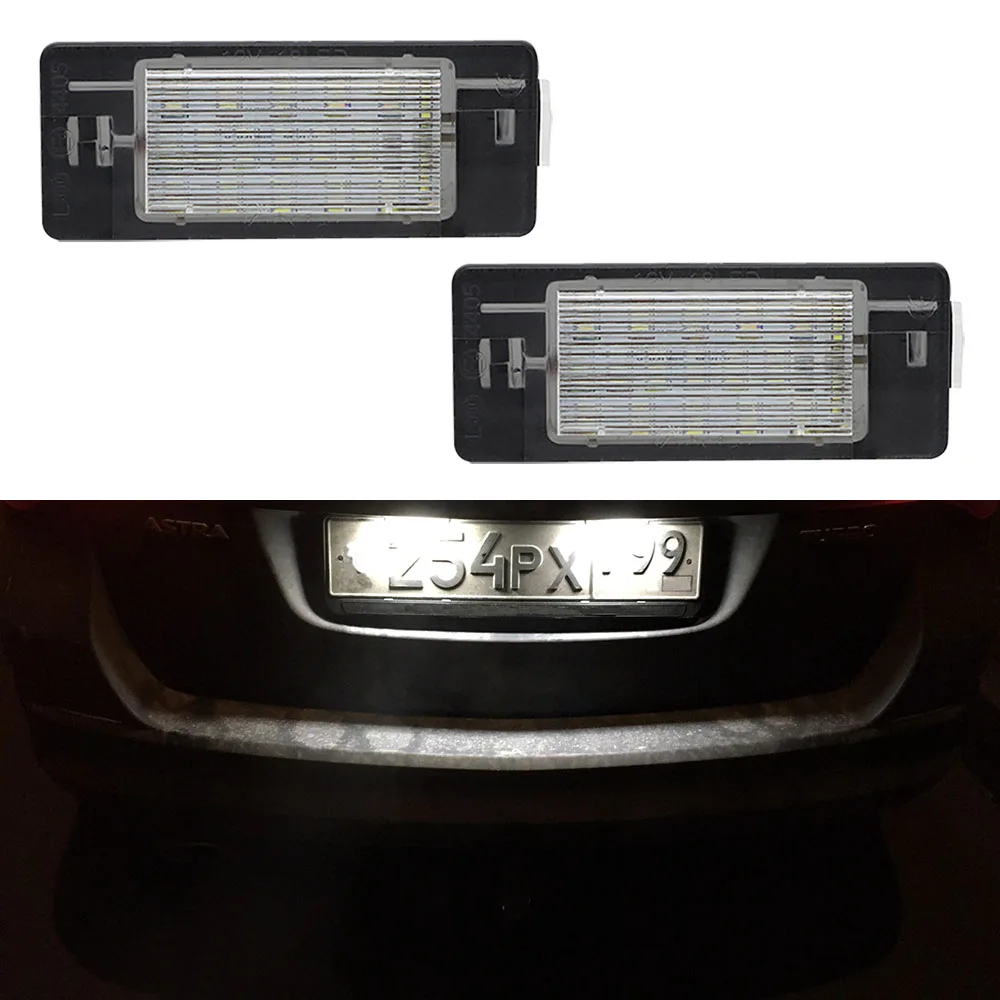 2X Canbus белый светодиодный светильник для номерного знака Opel Vectra C Estate 2002 2003 2004 2005 2006