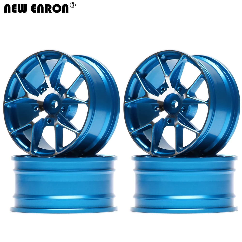 

NEW ENRON 4Pcs Aluminum Alloy 5Y Spoke Wheels Rims Hub For RC Car 1:10 On-Road Drift Traxxas HSP Tamiya HPI Kyosho RedCat SAKURA