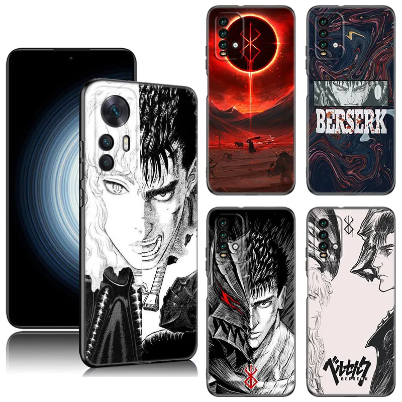 

Guts Berserk Japanese Anime Phone Case For Xiaomi Redmi K40 K50 Gaming Note 5 6 K20 K60 Pro 7A 8A 9A 9C 9i 9T 10A 10C A1 A2 Plus