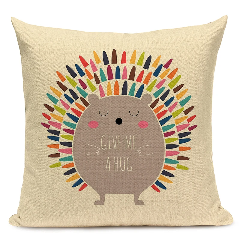 

Чехол для подушки F&G panda hedgehog 45x45 см