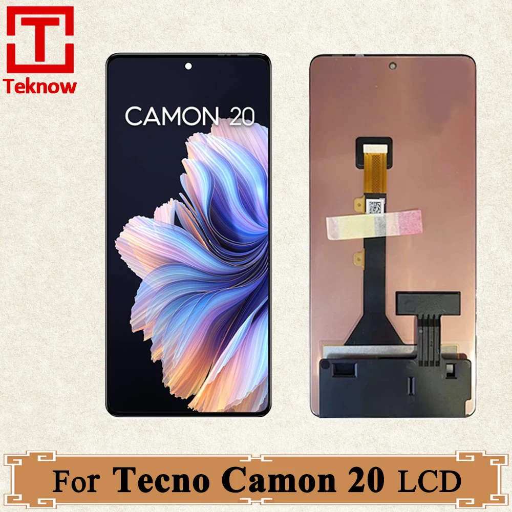 AMOLED 6 67 ''для Tecno Camon 20 ЖК-экран сенсорная панель дигитайзер в сборе для Infinix CK6
