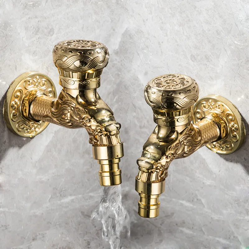 

Decorative Outdoor Garden Faucet Bibcock Tap Bathroom Washing Machine Mop Luxury Antique WC Faucet Retro Faucet Retro Faucet