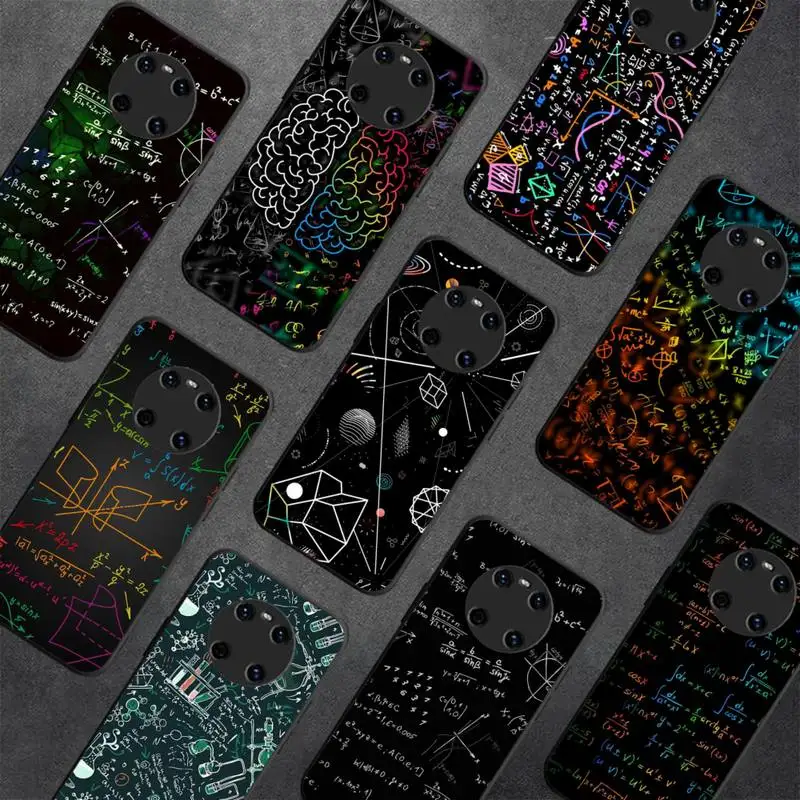 

Chemical Math Formula Phone Case For Huawei Y9 6 7 5 Prime Enjoy 7s 7 8 plus 7a 9e 9plus 8E Lite Psmart Shell