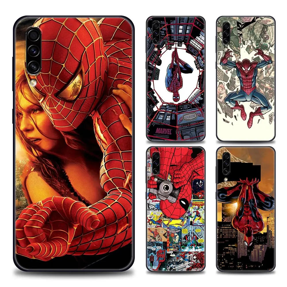 

Marvel Heros Spiderman Fundas Coques Case for Samsung A10 A20 A30 A40 A50 A60 A70 A90 Note 8 9 10 20 Ultra 5G Case Capa Para