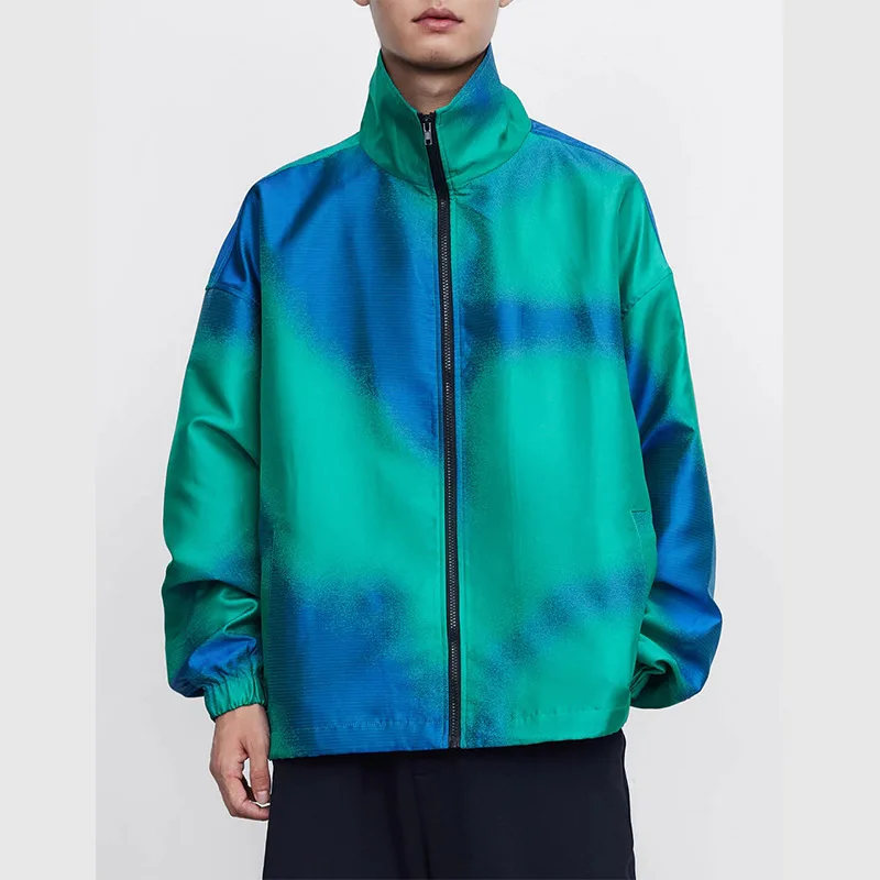 

Мужской Блейзер SMVP с индивидуальным принтом на осень, новинка 2023, мужской Костюмный пиджак Tempera в Корейском стиле, однобортная куртка 9Y9253