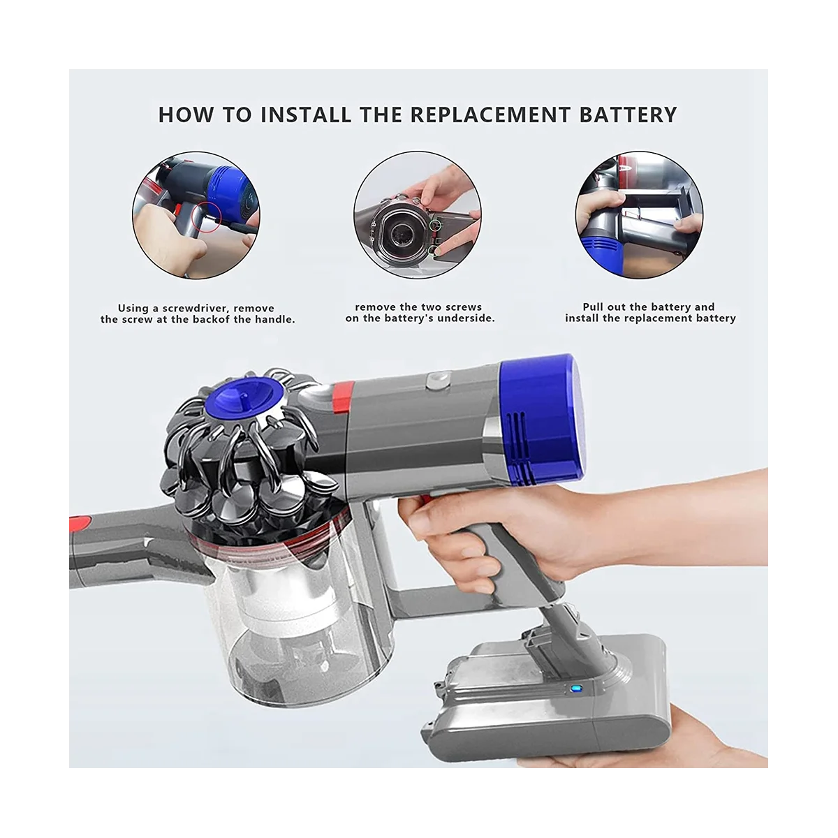 Замените адаптер батареи V7 + предварительный фильтр 21 6 В для пылесосов
