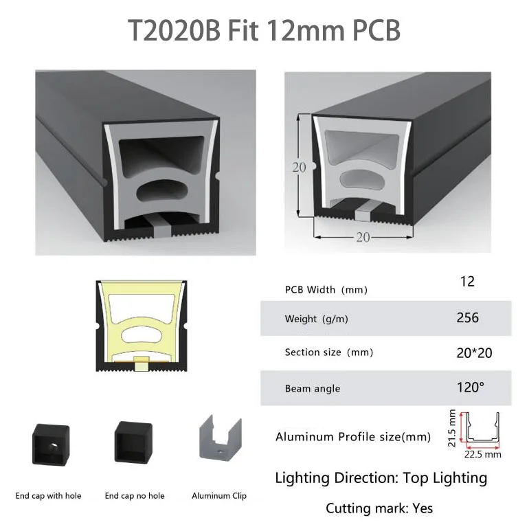 

WS2812B/WS2811 LED неоновая силиконовая трубка TNALANT IP67 водонепроницаемая белая/черная 1-5 м