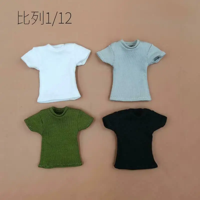 

Kinds of 4 1/12 scale shirt 1/12 T-shirt Model For 6" SHF MEZCO 3ATOYS Figure Doll