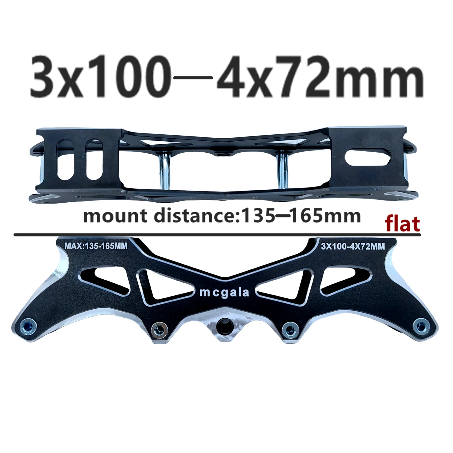 Фото Детская рама для скейтбординга Speed Slalom Frame 3х90-4х68, 3х100-4х72мм, 2в1 №4