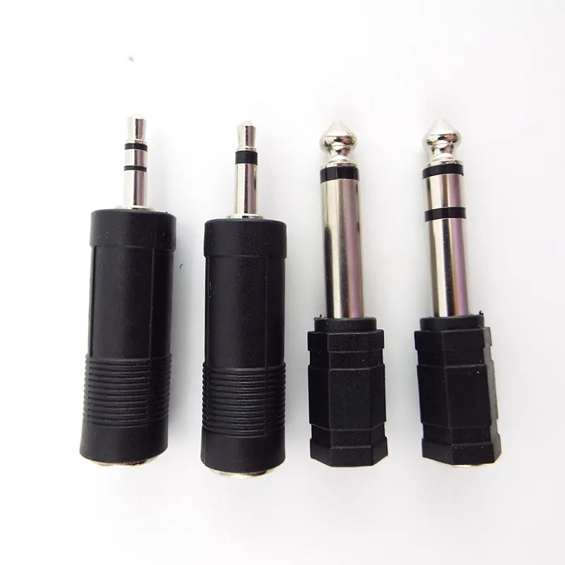 

6.35mm 6.5mm 1/4" mono Male To 3.5mm 1/8" Female Connectorv 2 pole 3 pole Jack Audio Speaker Terminal Plug Headphone Adapter