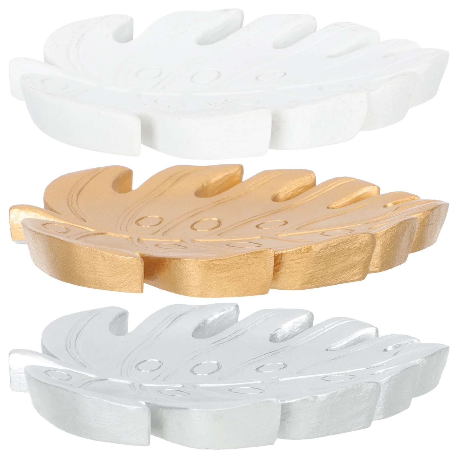 

Dish Storage Plate Decorative Necklace Holder Trinket Ring Resin Coaster Jewelry Leaf Key Sundries Tray
