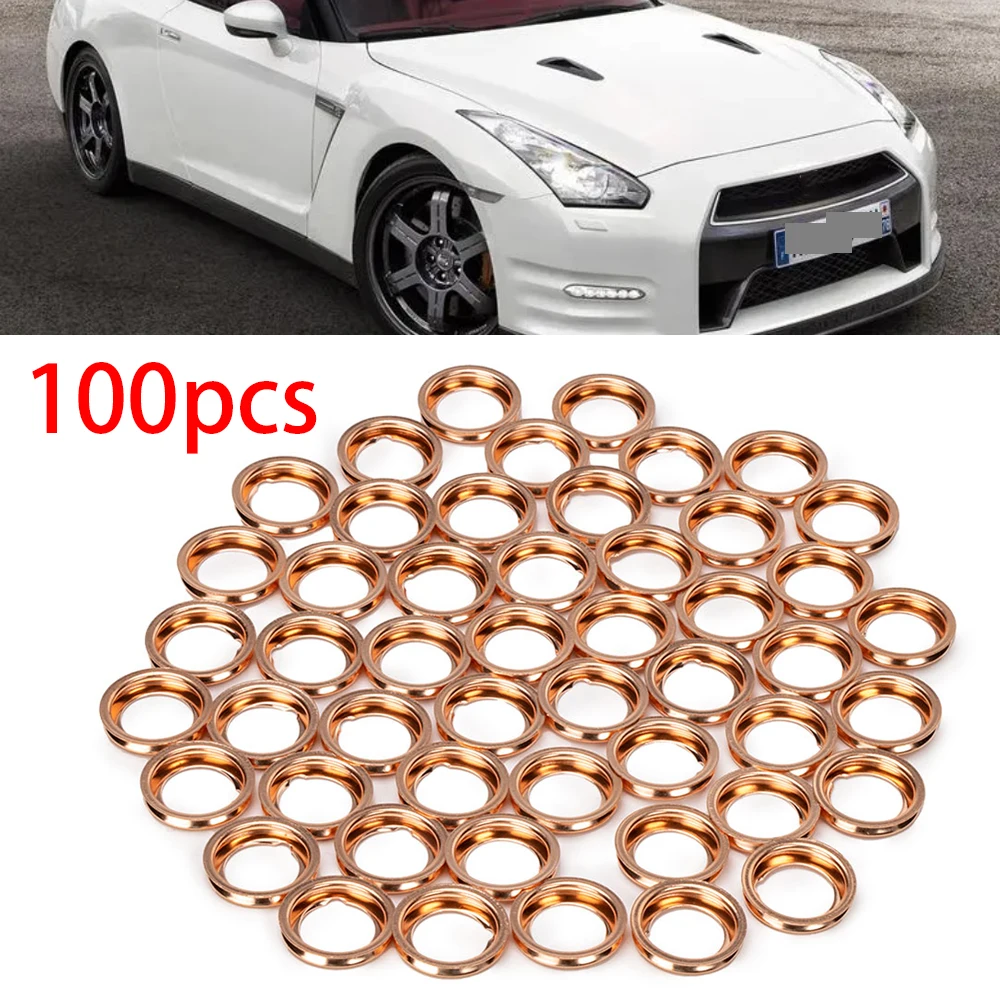 Новинка 100 шт. металлическая пробка для слива масла, прокладка для мойки 11026-01M02 11026-JA00A для Infiniti 2010-2011, пробка для слива масла, раздаточная шайба