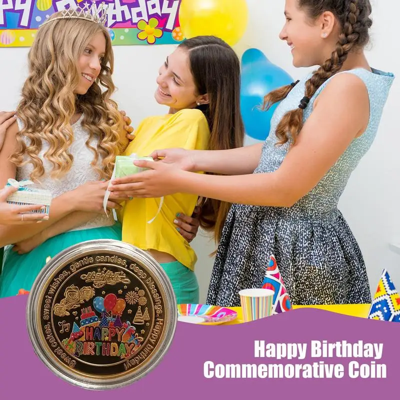 Монета-вызов с днем рождения монета на день забавная монета-вызов красочная