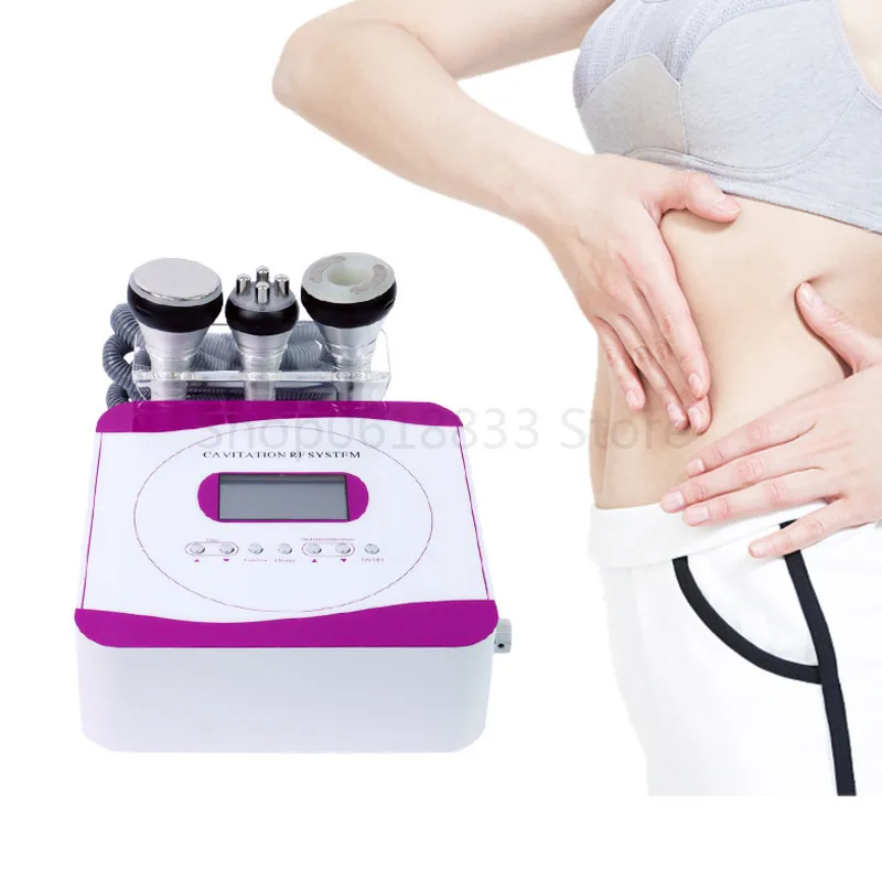

Newest 3 in 1 40k Cavitation Slimming RF Machine Weight Loss Body Spa Salon Negative Pressure Shaping Beauty Instrument Home Use