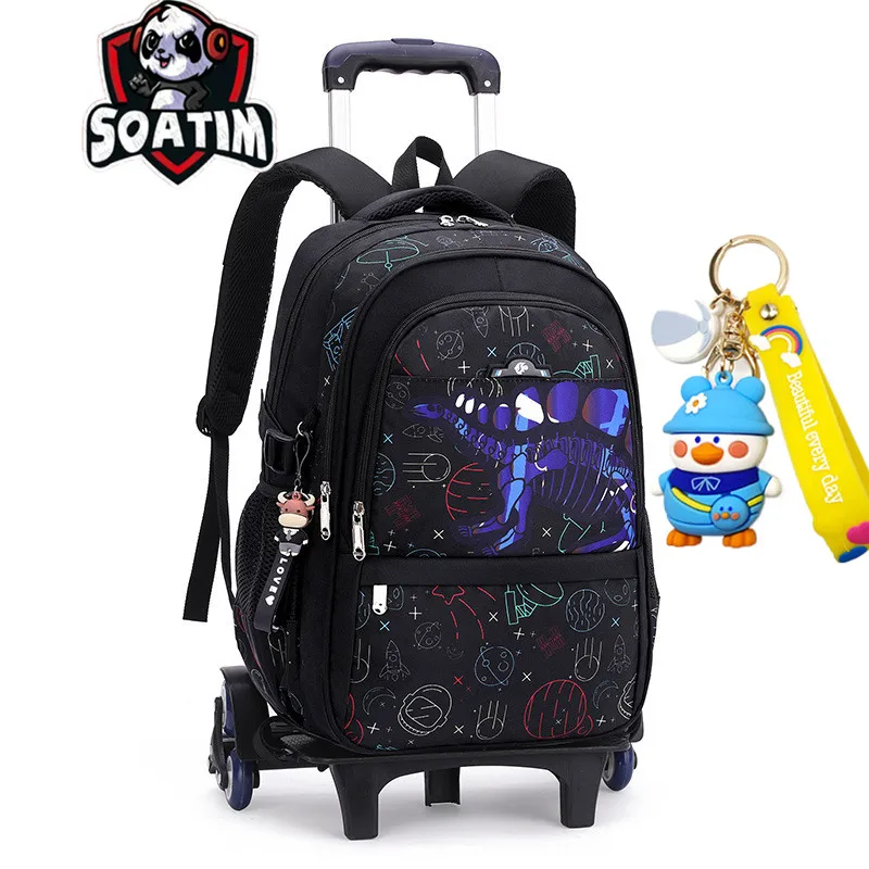 Trolley Children School Bags With Wheel Mochila Kids Backpacks Trolley Luggage For Girls Boys backpack Escolar Backbag Schoolbag