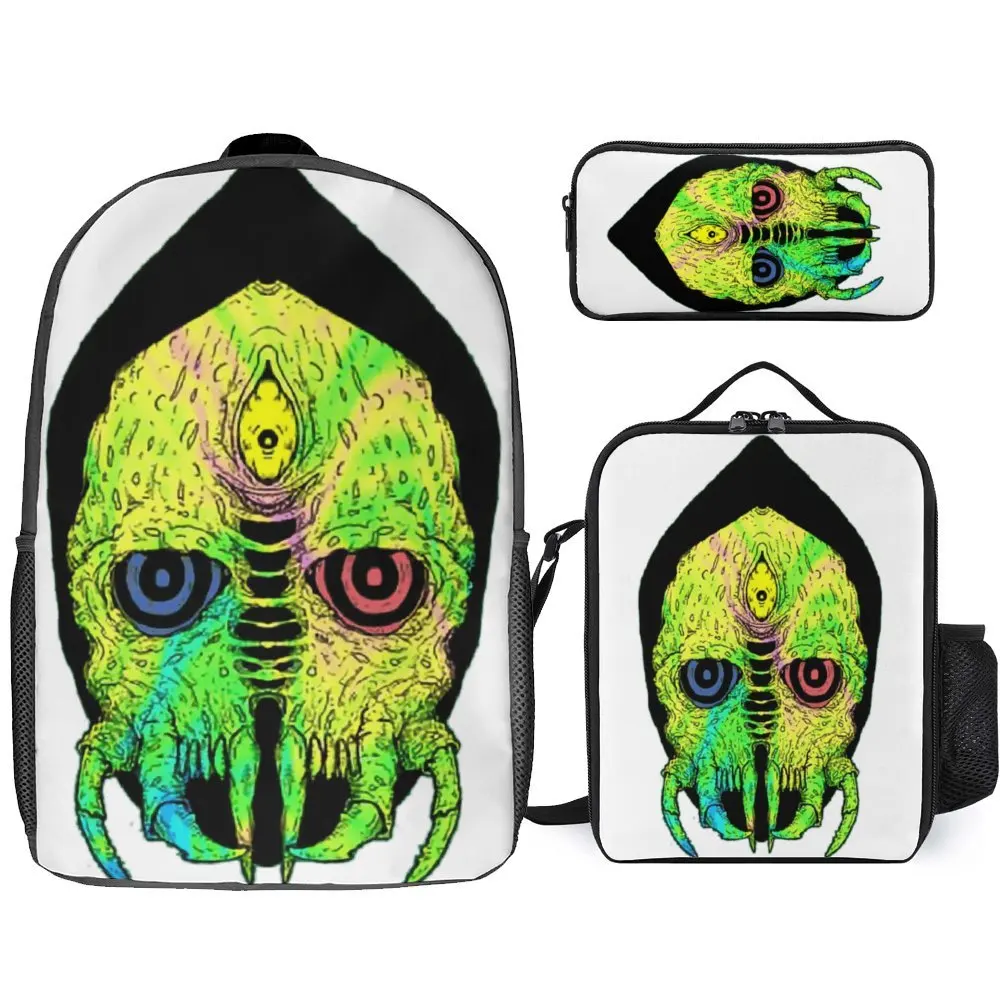 Набор 3 в 1 17-дюймовый рюкзак сумка для ланча ручек Metroidss одежда геймеров видеоигра