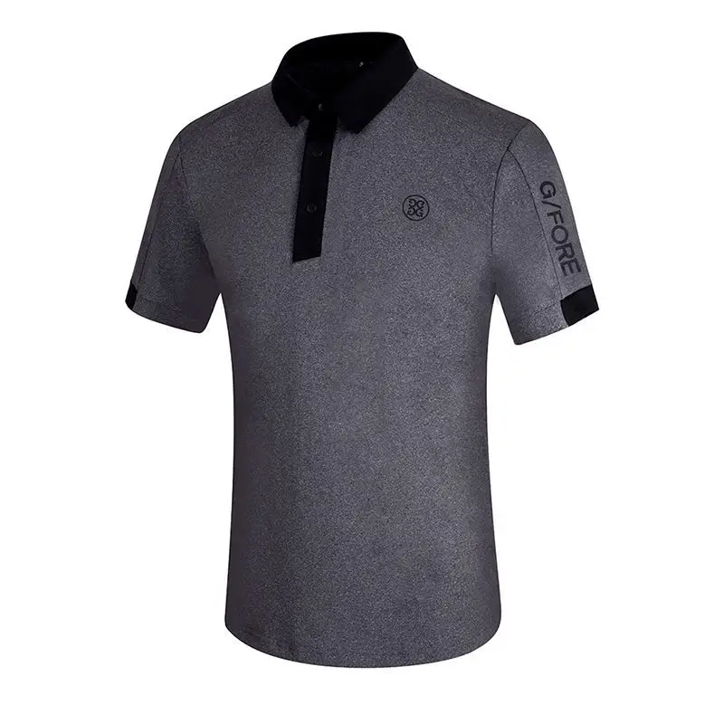 Summer New Golf Shirts Men's Short-sleeved T-shirt Golf Clothing Outdoor Sports Breathable Polo Shirt Loose Sweat Golf Jersey