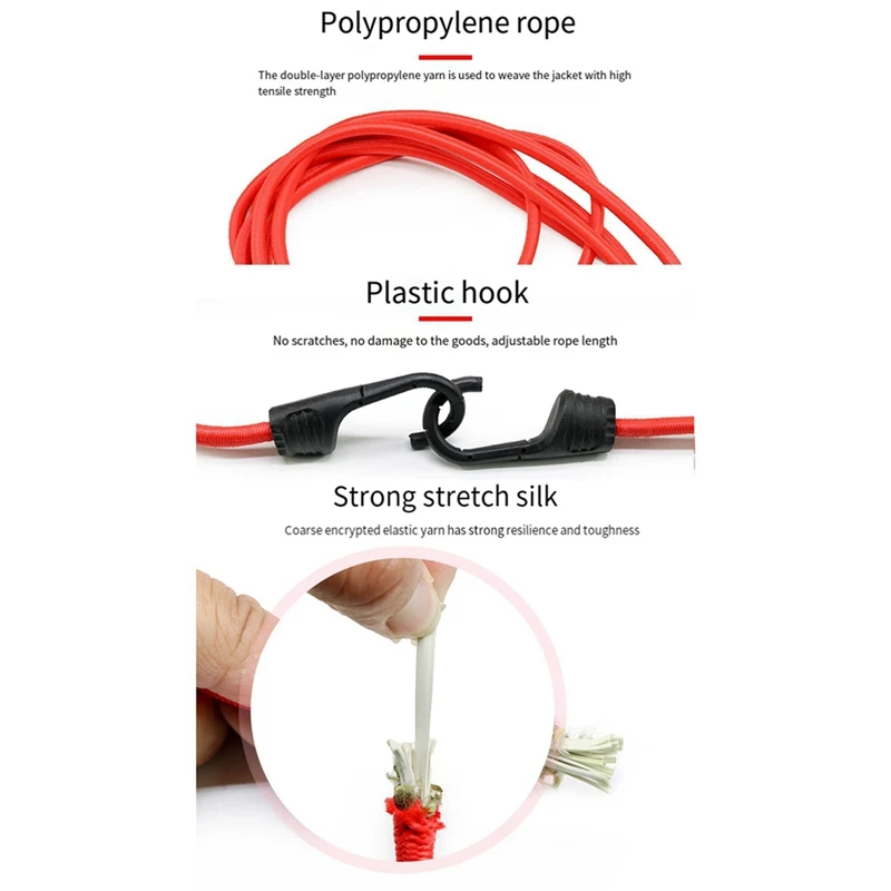 28 шт. сверхмощные эластичные шнуры с крючками веревка для багажа упаковочный