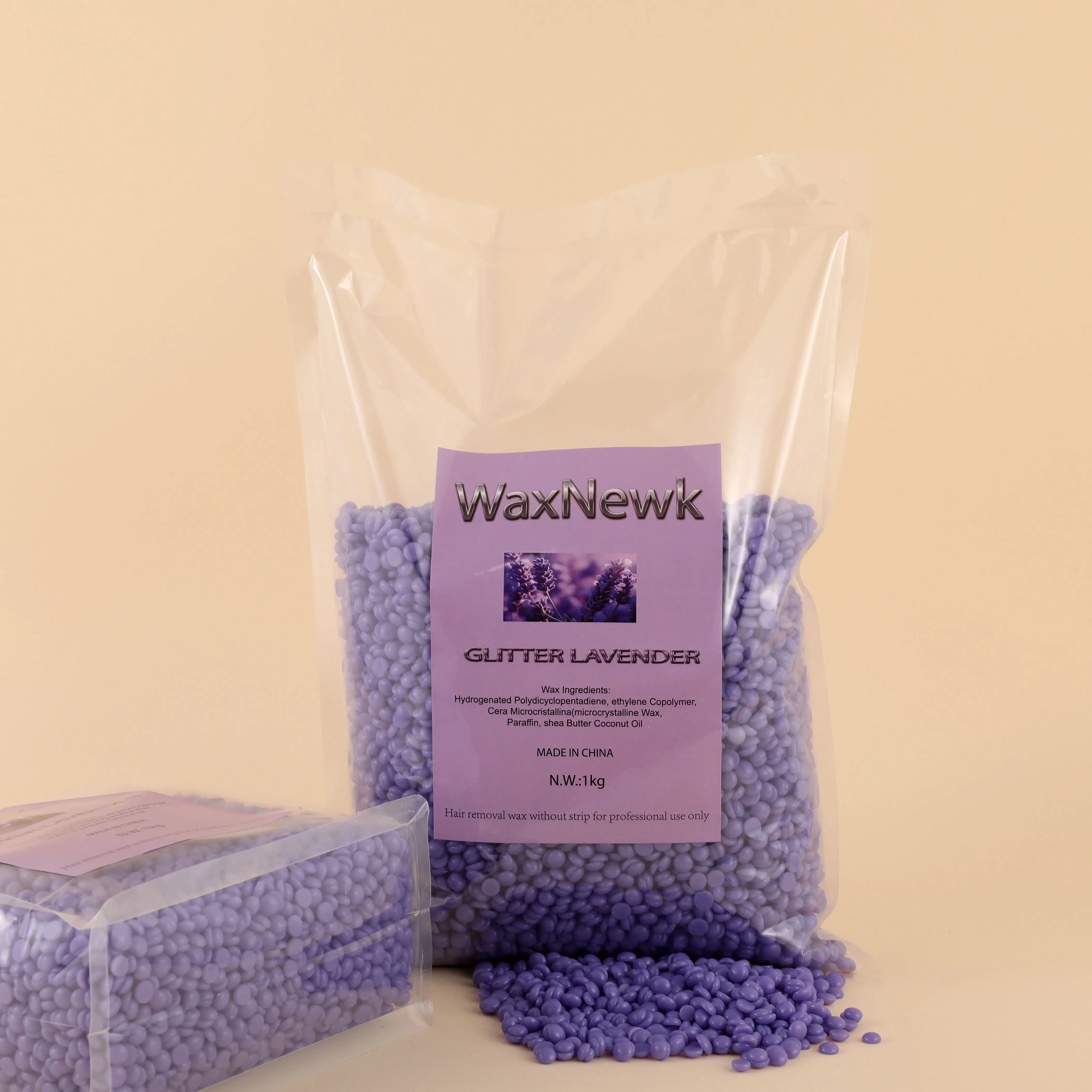 WaxNewK блестящий лавандовый воск безболезненный гипоаллергенный