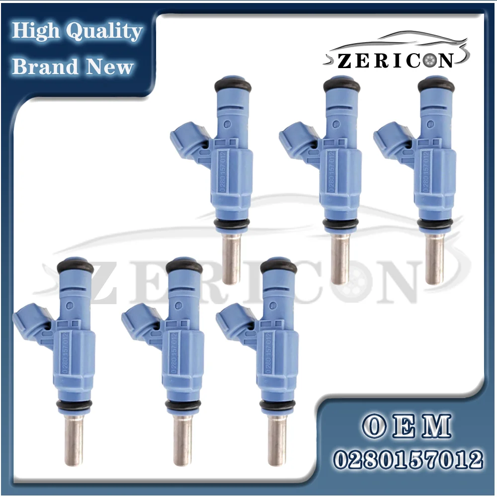 

6PCS 0280157012 022906031J Fuel Injectors New For AUDI TT VOLKSWAGEN BEETLE GOLF SHARAN TOUAREG 02-07