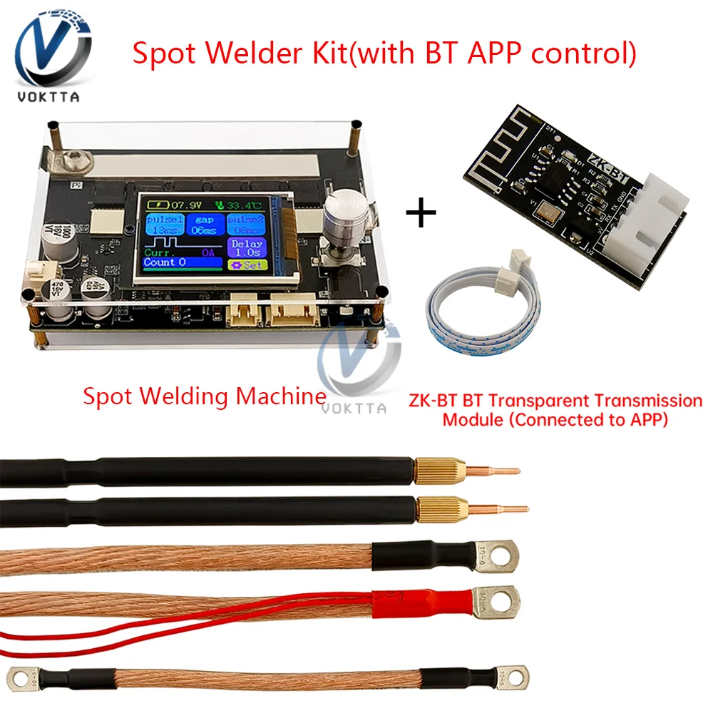

Двойной импульсный аппарат для точечной сварки DC 3.6-15V 3000A Bluetooth
