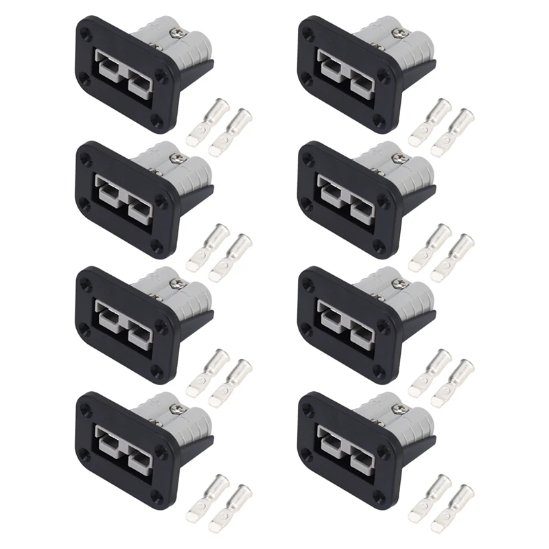 

8X Flush Mount 50 Amp For Anderson Plug Mounting Bracket Panel Cover For Caravan Camper Boat Truck